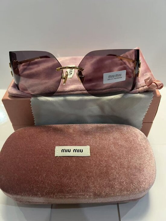 ✨ NEW MIU MIU MU54YS Gold & Lavender Sunglasses ✨ main image 6